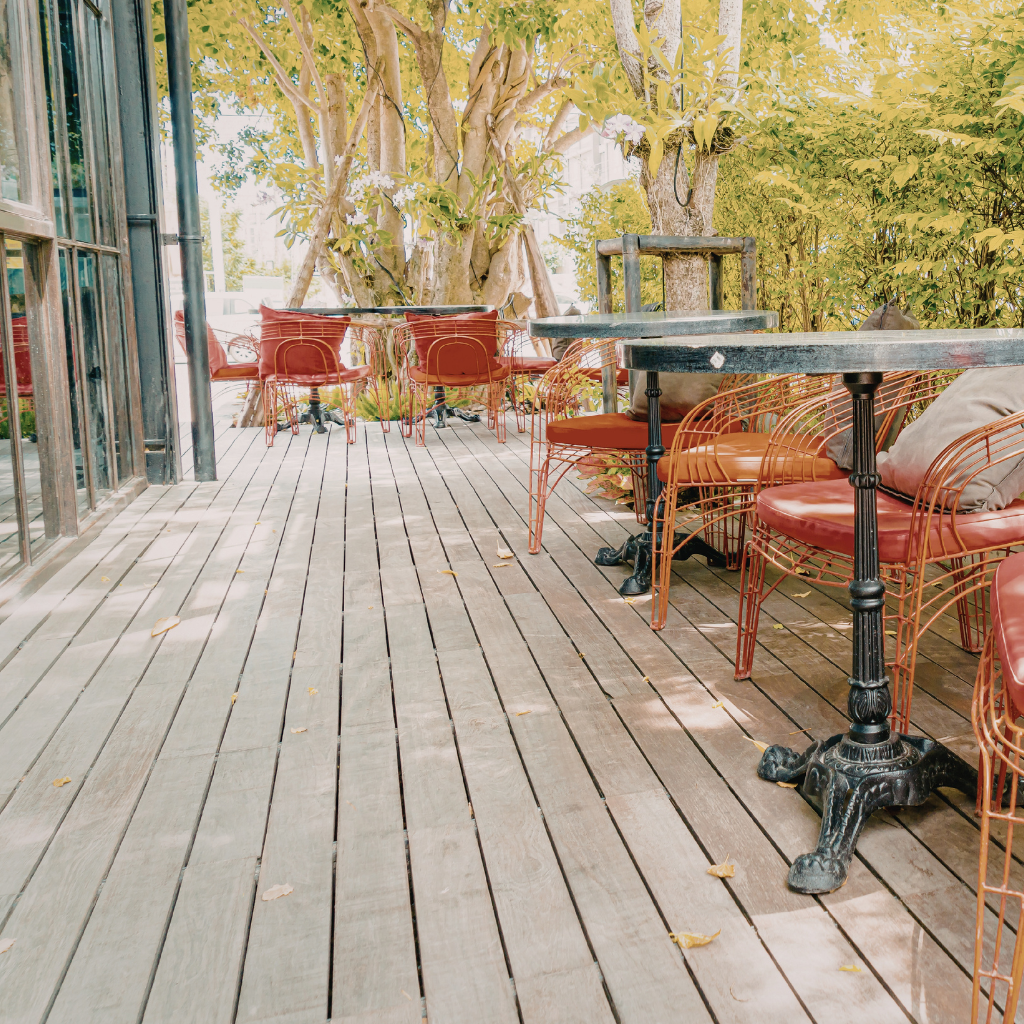 New Decked Patios in Caerwys